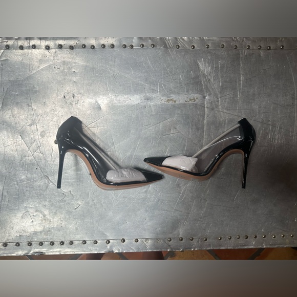 Schutz cendi heels 10.5 black transparent - Picture 3 of 5